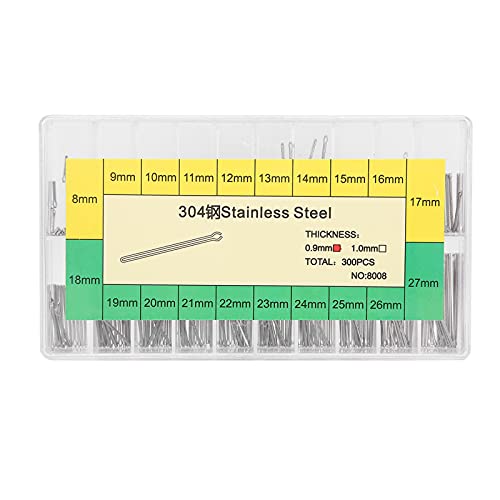 0.9mm watch bracelet split pin 304 stainless steel watch parts assortment 8-27mm watch band adjustment watch band replacement top spring split pin parts watch top spring spring