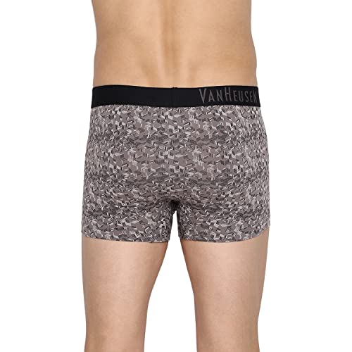 Image of Van Heusen Men's Cotton Trunks - Pack of 2 | Contoured pouch for support | Antibacterial Briefs | Sweat Absorbant | Moistue Wicking | Breathable Everyday Underwear | Long Lasting Color| Printed Colors | Style 10047