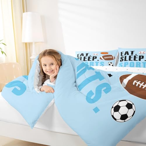 Image of Feelyou Sports Comforter Set Twin Size for Kids Boys Girls