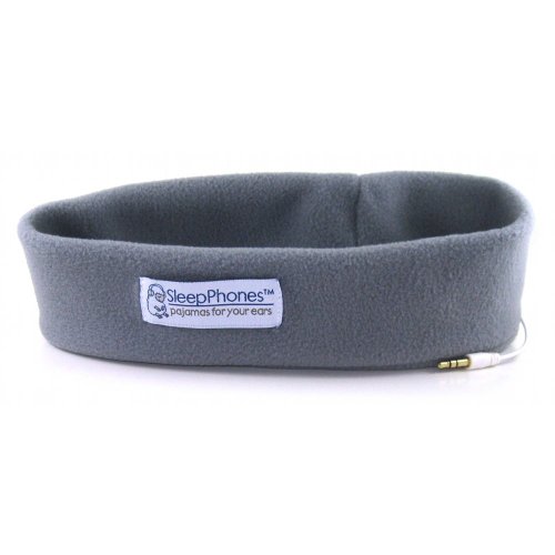 AcousticSheep SleepPhones Classic Sleep Headphones (Gray, Medium - One Size Fits Most) [���s�A���i]