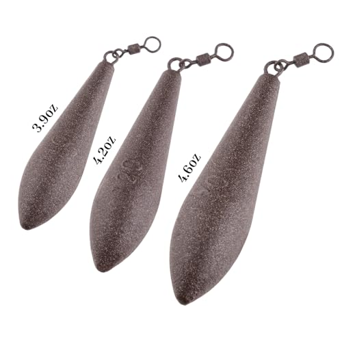 Plombs de pêche amovibles avec émerillons pour lancer long en étang - 3