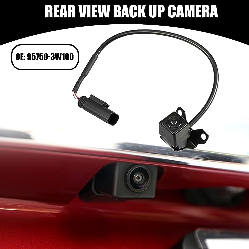 Image of Rear View Back Up Camera No.95750-3W100 - Car Rear Park Assist Reverse Camera - for Kia Sportage 2012-2014 Plastic Black - 1 Pc