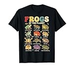 Guía educativa de Anfibios de Ranas del Planeta Ca...: Ligero, Encaje clasico, Manga de doble puntada y bastilla baja