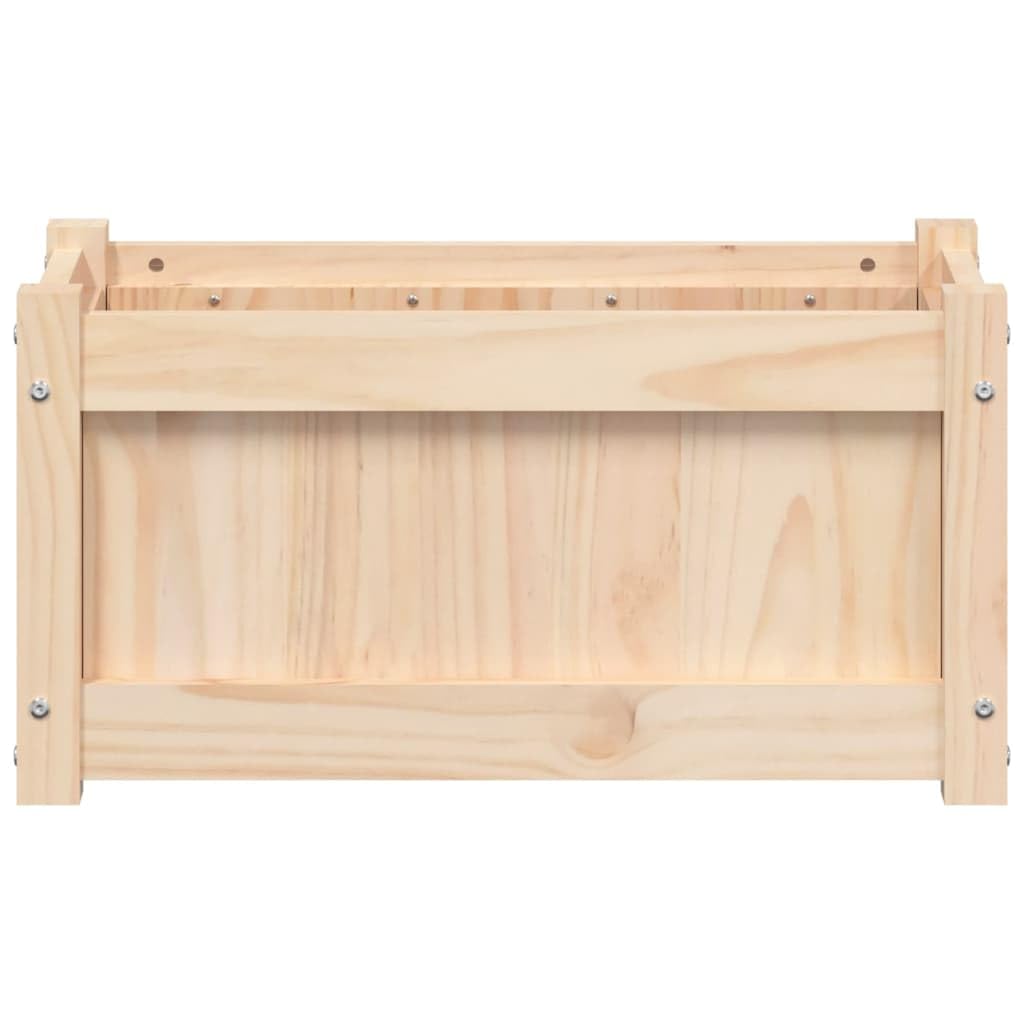 Pflanzkübel aus massivem Kiefernholz 60x31x31 cm, wetterfest und winterhart, ideal für Gemüse, Blumen, Kräuter, Balkonkasten, Terrasse, Indoor und Outdoor Nutzung