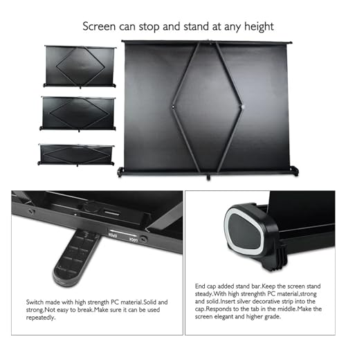 Pantalla proyector de mesa de 50 pulgadas y formato 16:9 portatil plegable 7
