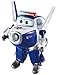 Super Wings YW710250 Transfoming Paul Flugzeug Transformer, Blau