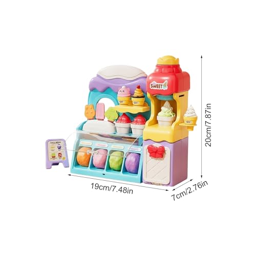 Pâte à modeler sensorielle argile sèche crème glacée stable