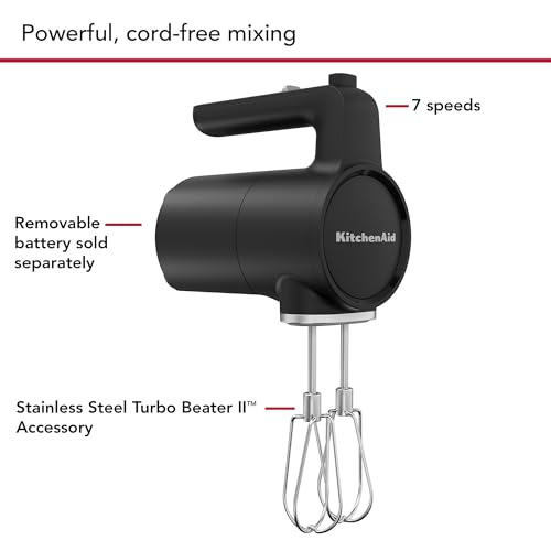 KitchenAid Go Cordless Hand Mixer, battery sold separately, KHMR700 - image 3