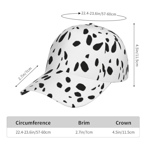 Gorra béisbol con estampado dálmata algodón ajustable miniatura 7