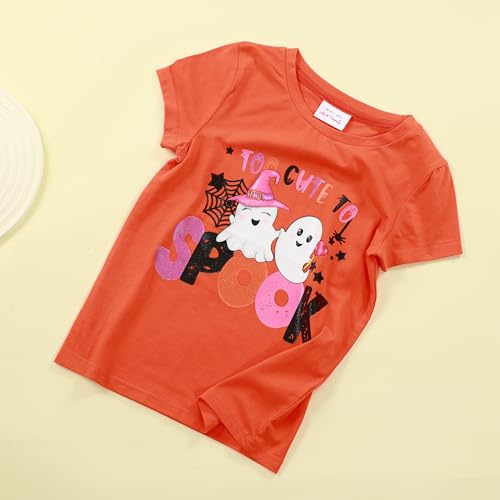 HH Family Halloween Shirts for Girls Boys and Kids Ghost Witch and Pumpkin Shirt3
