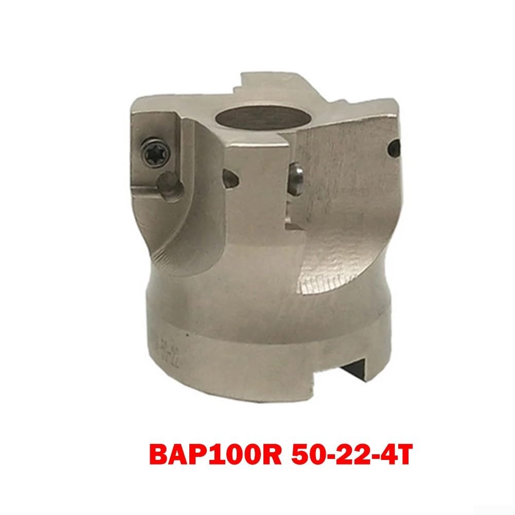 MT4 FMB22 Schaft, 50 mm CNC-Schaftfräser mit APMT1604 Hartmetalleinsätzen, für Schwerlastfräsen von Stahlwerkstoffen