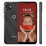 4G Smartphone ohne Vertrag Günstig OSCAL C20 PRO, 6,088 Zoll Waterdrop HD+ Bildschirm, Android 11 Dual SIM Handy, Quad-Core 2GB+32GB, 8MP+2MP Kamera, GPS, Gesichts Entsperrung 3380mAh Akku - Schwarz