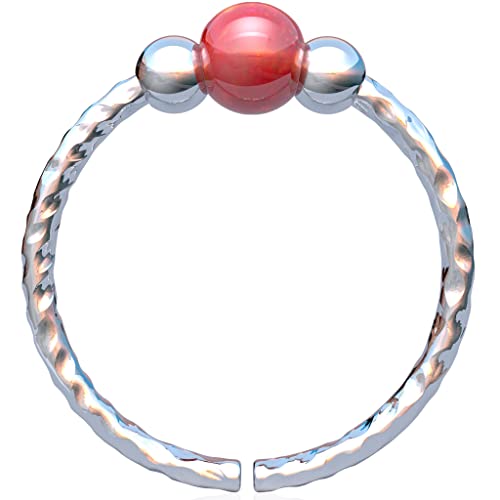 Cartilage Hoop Earring - 20G Sterling Silver helix piercing ear