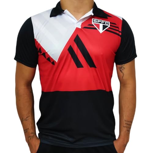 Camisa São Paulo Retrô 1992 Mundial Goleiro - Masculino Tamanho:M;Cor:Vermelho/Preto/Branco