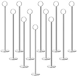 Tosnail 12 Pack 12" Tall Table Number Holders, Sturdy Place Card Holder Picture and Photo Display Stands, Reserved Table Sign Holder for Centerpieces, Food Sign, Memo Note, Wedding Party Table Setting