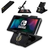 Nintendo Switch Stand with 7 Cards Holder for Travel Carrying - Monster Hunter Black