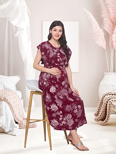 Image of AV2 Women Maternity Feeding Dress | Feeding Kurti | Nursing Dress -5071