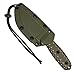 ESEE 3P Survival Fixed Blade Knife, OEM Sawtooth Handle Design, Olive Drab Sheath