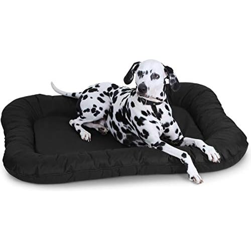 Knuffelwuff Hundebett Lucky In und Outdoor Hundekissen Hundesofa Hundekörbchen Hundekorb, Größe XXL Schwarz