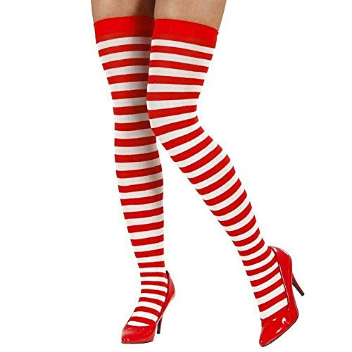 Bismaa Ladies Women's Girls RED & White Strips T-Shirt KIT Hen Party Fancy Dress Costume Book Day stag Night (L/XL) - Image 3