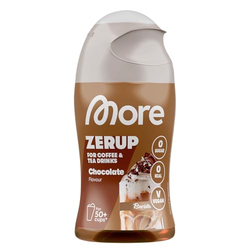 MORE Barista Zerup, Chocolate, 65 ml, für Kaffee, Tee und Heißgetränke, vegan, zero Kalorien - made in Germany