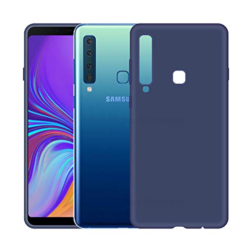 Image of Case Creation Luxurious og Series for Samsung Galaxy a9 2018 case Cover,Anti-Dirty Slim case Frosted Matte Cute Candy TPU Raised Bezel (Splash of Color) Back Cover for Samsung a9 2018 -Navy Blue