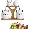 Olie en azijn fles Olie Azijn Fles Dispenser Spice Jar Spice Tank Keramiek Olijfolie Fles Lekvrije Olie Fles Wit, Cute…