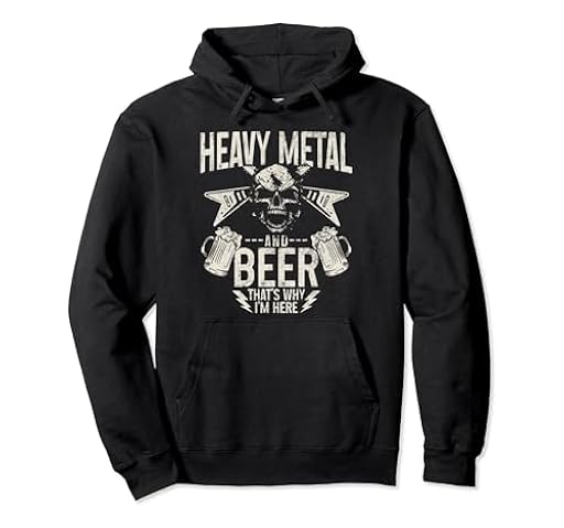 Ventilador de Metal Heavy Metal & Beer That´s Why I´m Here Sudadera con Capucha | Ya disponible en tu tienda friki favorita! En mundofriki.es!