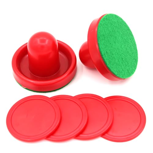 Air Hockey Pusher Lightweight Air Hockey Goalies Ice Pusher Pucks Tables Game Handles Goalies Set
