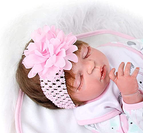 ZIYIUI Lebensecht Reborn Puppen 57 cm 23 Zoll Ganzkörper silikon Vinyl Baby Reborn Simulation Neugeborenes Baby… – Bild 6