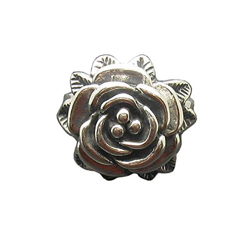 Bague en argent massif 925 Empress : une rose sculptée au savoir-faire d'exception