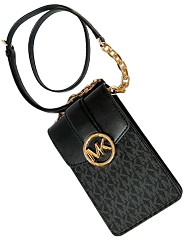 Michael Kors Damen Carmen Umhängetasche, Schwarz
