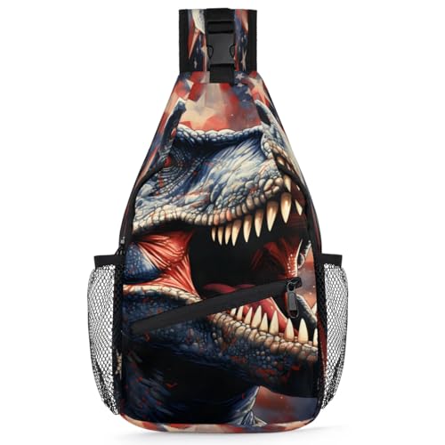 Bolso tipo sling para hombre y mujer con diseño animal