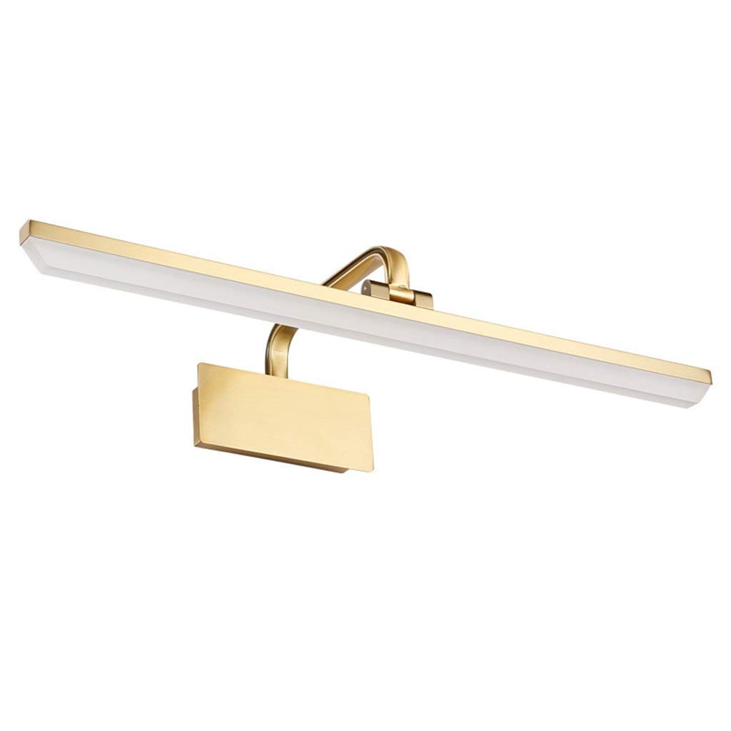 LED-Spiegelscheinwerfer, Schminktisch, Spiegelleuchte, Badezimmer, wasserdicht, Antibeschlag-Wandleuchte, Retro-Gold-Stil, Spiegellampe (Farbe: weißes Licht-70 cm) Decoration