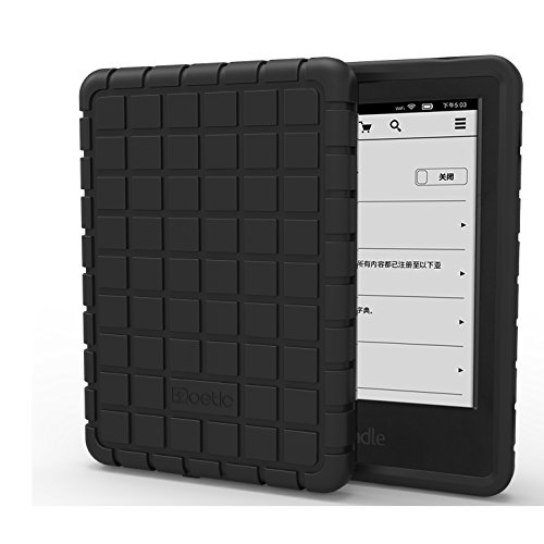 Kindle 7th Gen Case - Poetic Kindle 7th Gen Case [GraphGRIP Series] - [Lightweight] [Grip] Protective Silicone Case for Amazon Kindle 7th Gen Black (3 Year Manufacturer Warranty from Poetic)