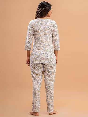 Image of feranoid Women Full Sleeves Cotton Nightsuits