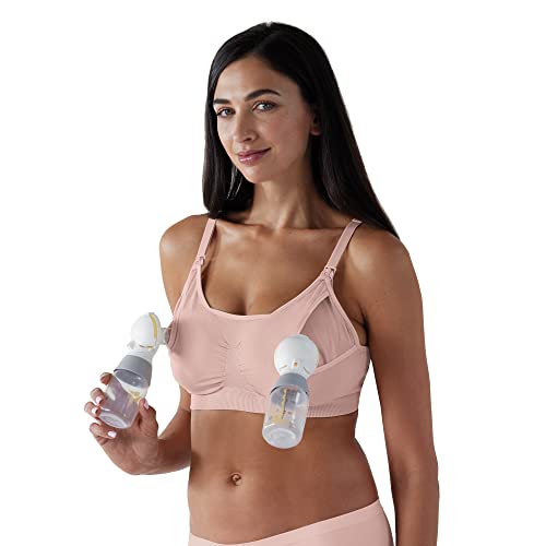 BRAVADO! DESIGNS Sustainable Pumping and Nursing Bra | Recycled Nylon | Soft Rose | XL BRAVADO! DESIGNS Sustainable Pumping and Nursing Bra | Recycled Nylon | Soft Rose | XL