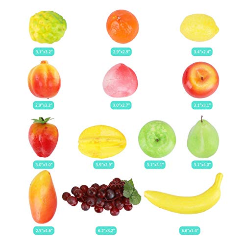 image for Liberty Imports Set of 26 Realistic Artificial Fake Fruit Lifelike Dec