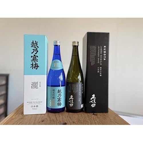 [新潟銘酒堪能セット(化粧箱有)]久保田 純米大吟醸・越乃寒梅 灑 (720ml)