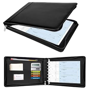 Antner 7-Ring Scheckbuchmappe mit Reißverschluss Schwarz