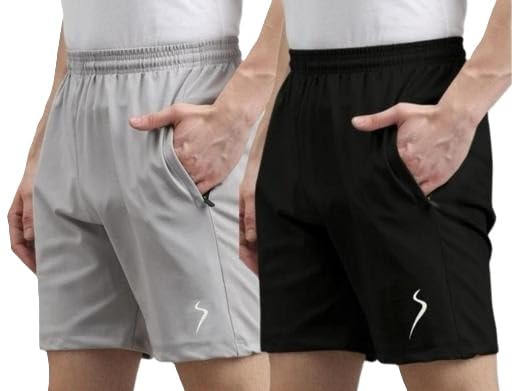 Pack of 2 Men’s Printed Shorts | Comfortable Stretchable Polycotton Casual & Sports-picture-18