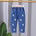 Jeans Pants for Grils High Waist Embroidery Love Fashion Leisure Style Loose Casual Comfy Fashion Toddler Trousers Yellow
