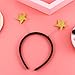 Amosfun Glitter Star Head Boppers Antenna Headband Alien Headband for Fancy Dress Party and Headwear Accessory 3pcs (Golden)