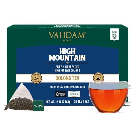 Himalayan Oolong Tea Leaves, 15 Tea Bags (PACK OF 2), Long Leaf Pyramid Oolong Tea Bags, Oolong Tea for Weight Loss, 100% Natural Oolong Tea Loose Leaf, Detox Tea & Slimming Tea, Packed at Source