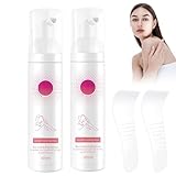 2 Pezzi Spray Depilatorio, 100 ml Crema Depilatoria, Schiuma Depilatoria Donna Uomo, Rimozione Indolore dei Peli, Idratante, per Braccia, Ascelle, Gambe e Zona Bikini