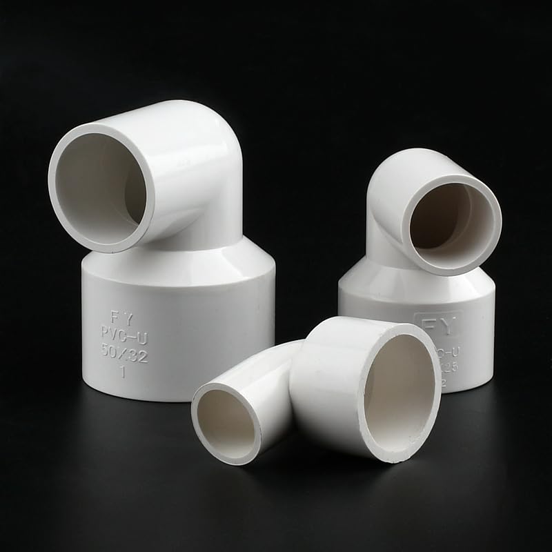 Codos reductores de PVC de 50 mm a 20 mm for riego de acuarios y Jardines, 1/3/8 Unidades(50-32mm,8Pcs)