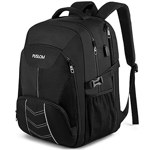 PUSLOM Mochila Hombre Grande, Impermeable Mochila para ordenadores portátiles de 18.4 pulgadas con Puerto USB Antirrobo Bolsa para Negocio Diario Viaje Escolares, Negro | Ya disponible en tu tienda friki favorita! En mundofriki.es! PUSLOM Mochila Hombre Grande, Impermeable Mochila para ordenadores portátiles de 18.4 pulgadas con Puerto USB Antirrobo Bolsa para Negocio Diario Viaje Escolares, Negro | Ya disponible en tu tienda friki favorita! En mundofriki.es!