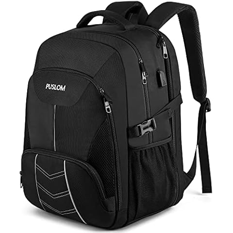 Mochila Hombre Grande 55L con Puerto USB y Antirrobo Cover