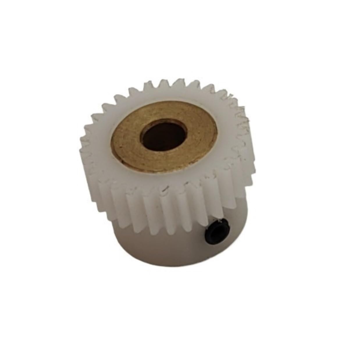 Cylindrical Drive 1pc 1 Module Nylon Spur Gear 5mm Inner Hole Cylindrical Gear with Step Copper Sleeve Hole Straight Teeth Gear Silent Pinion Rack Machinery(36 Teeth)