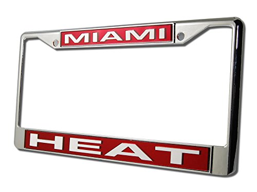 Rico Miami Heat Team Laser Chrome License Plate Frame